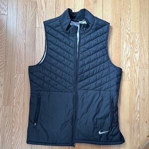 Nike aerolayer Black Quilted Vest with Zipper
